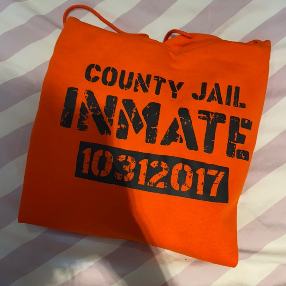 Orange inmate hoodie